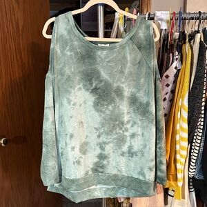 BiBi green Tie-Dye Sweatshirt